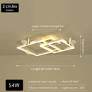 GobekUsa Butterfly Ceiling Lamp: Modern Rectangular Living Room Light for Master Bedroom