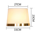 GobekUsa Golden Edge Large Cloth Lampshade Cover for Bedroom Bedside Floor Lamp