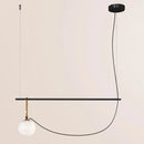 GobekUsa Glass Ball Pendant Lights - Nordic Style Three-Head Magic Bean Lamps