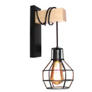 GobekUsa Industrial Pulley Wall Light - Retro Loft Sconce Fixture for Home, Cafe, Bar