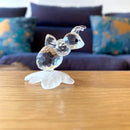 GobekUsa Crystal Bee & Leaf Glass Figurine - Home Decor & Gift Ornament