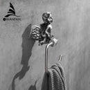 GobekUsa Gold Brass Angel Towel Ring Wall Rack for Bathroom - MB-0786B