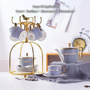 GobekUsa Gold Porcelain Coffee & Tea Set - Luxury Bone China Porcelain Coffeeware