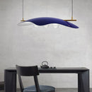 GobekUsa Glass Bubble Chandelier LED Nordic Design for Home Room in Blue