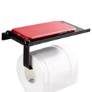 GobekUsa Aluminum Black Bathroom Hardware Set: Towel Holder, Paper Holder, Corner Shelf, Towel Rack, Toilet Brush Holder