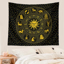 GobekUsa Constellation Zodiac Tapestry: Astrology Wall Decor for Witchcraft Room & Dorm