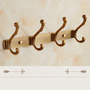 GobekUsa Antique Bronze Carved Robe Hook Towel Hanger for Bathroom and Kitchen
