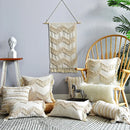 GobekUsa Boho Style Tufted Tassles Cotton Linen Cushion Cover for Home Sofa Bed