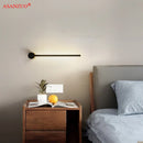 GobekUsa Black Gold Aluminum LED Wall Sconce, Modern Home Decor for Living Room, Bedroom