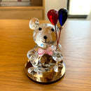 GobekUsa Glassblown Animal Figurines Crystal Statuette Collectible Home Decor Gift