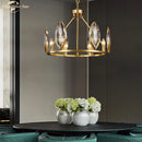GobekUsa Crystal Chandelier LED Lighting Fixture for Luxurious Living Spaces