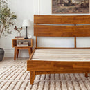 Aurora Solid Wood Bed Frame by Megsu