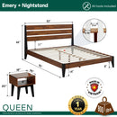 Emery Solid Wood Bed Frame by Megsu