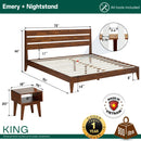 Emery Solid Wood Bed Frame by Megsu
