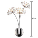 GobekUsa Dandelion Crystal Flower Wall Lamp for Bathroom, Bedroom, Living Room.