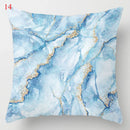 GobekUsa Blue Geometric Marble Stripe Line Pillowcases for Car Sofa Decor