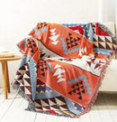 GobekUsa Knitted Nordic Plaid Blanket - Cozy Home Decor and Sofa Cover