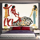 GobekUsa Egyptian Mural Tapestry Bohemian Home Decor Yoga Mat Sofa Blanket