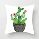 GobekUsa Green Leaves Decorative Throw Pillowcase 45*45cm for Sofa Home Decor