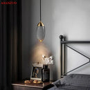 GobekUsa Crystal LED Pendant Light for Restaurant, Bar & Bedroom