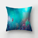 GobekUsa Butterfly Flower Pillow Case: Colorful Animal Landscape Sofa Cushion Cover