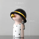 GobekUsa Bubble Gum Blowing Character Statue for Modern Home Decor