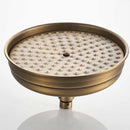 GobekUsa 8" Antique Brass Rainfall Shower Faucet Head for Refreshing Showers