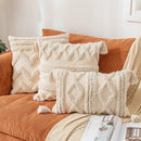 GobekUsa Bohemian Tassel Cushion Covers 45x45/30x50cm for Living Room Decor