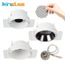 GobekUsa Adjustable Recessed LED Ceiling Downlight for GU10/MR16/MR11 Bulbs