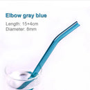 GobekUsa Glass Straws Set - Eco-Friendly Reusable Colorful Drinking Tubes