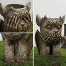 GobekUsa Gargoyle Resin Vase Sculpture: Unique Home & Garden Decor Accessory