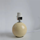 GobekUsa Japanese Ceramic Table Lamps Living Room Pleated Skirt Lampshade Warm Bedroom Lighting