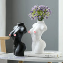 GobekUsa Abstract Nude Female Ceramic Vase Black White Home Decor Ornament