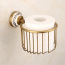 GobekUsa Bath Hardware Set: Toilet Paper Holder, Towel Rack, Tissue Holder, Cup Holder, Robe Hook