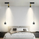 GobekUsa Black Gold Hanging Pendant Lamp: Modern Luxury Bedroom & Living Room Lighting