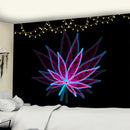 GobekUsa 3D Printed Maple Leaf Wall Hanging Tapestry for Boho Home Decor