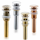 GobekUsa Brass Bathroom Sink Pop Up Drain for Lavatory Basin - HJ-0618F
