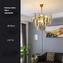 GobekUsa Art Deco LED Crystal Chandelier Lighting for Foyer