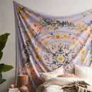 GobekUsa Bohemian Mandala Flower Tapestry Wall Hanging for Living Room Bedroom Decor