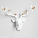 GobekUsa Deer Head Wall Decor Sculpture | Modern Abstract Animal Statue for Home Decor