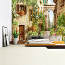 GobekUsa Green Plant Landscape Tapestry | Boho Wall Hanging for City Castle Hill