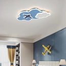 GobekUsa Kids Space Theme Ceiling Lamp - Astronaut & Airplane Design for Bedroom