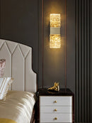 GobekUsa Crystal Wall Lamp for Modern Light Luxury Living Room and Bedside Wall Décor.