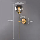 GobekUsa Glass Wall Lamp with LED for Home Decor and Bedroom Lighting