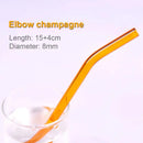 GobekUsa Glass Straws Set - Eco-Friendly Reusable Colorful Drinking Tubes
