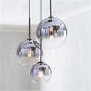 GobekUsa Glass Ball LED Pendant Light: Modern Silver Gold Nordic Kitchen Decor