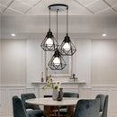 GobekUsa Iron Frame Pendant Chandelier for Restaurant Teahouse Lighting