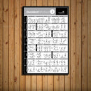 GobekUsa Bodybuilding Workout Home Gym Canvas Poster Wall Art Fitness Training Chart