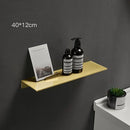 GobekUsa Brushed Gold Bathroom Shelf Wall Mounted Shampoo Holder Rack Aluminum Basket