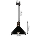GobekUsa Industrial Iron Pendant Lights for Home and Retail Spaces
